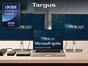 Targus to Showcase its Latest Enterprise Docking Solutions, Miralogic® Workspace Intelligence System and Designed for Surface™-Certified Cases for Microsoft's Global Business Community at Microsoft Ignite