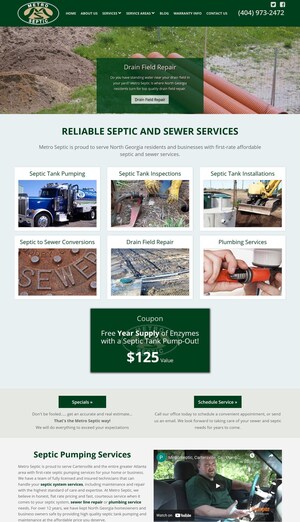 Metro Septic of Cartersville, Georgia, is featured by Find Local Contractors as a 2024 Top Client Rated Cartersville Contractor