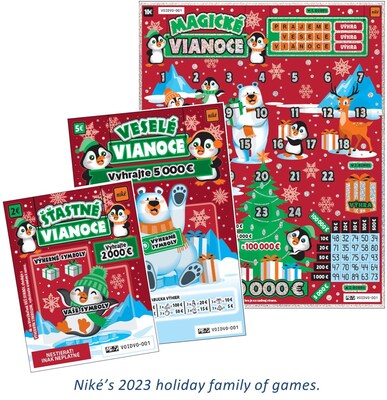 Niké’s 2023 holiday family of games. (CNW Group/Pollard Banknote Limited)