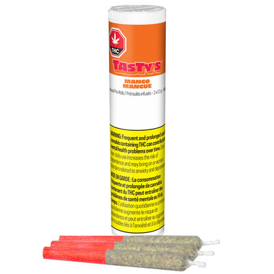 Tasty's Mango Diamond Infused Pre Rolls (CNW Group/Aurora Cannabis Inc.)