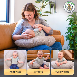 Introducing Dr. Mama's Organic Nursing Pillow, Your Solution to Arm and Back Pain While Feeding Your Baby