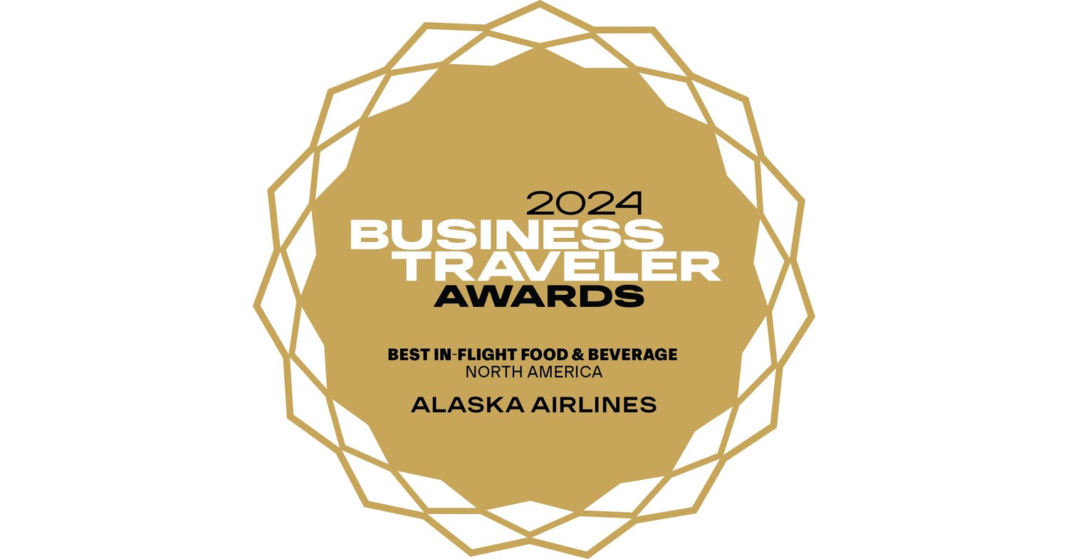 Alaska Airlines wins 2024 Business Traveler Award for Best Inflight Food & Beverage