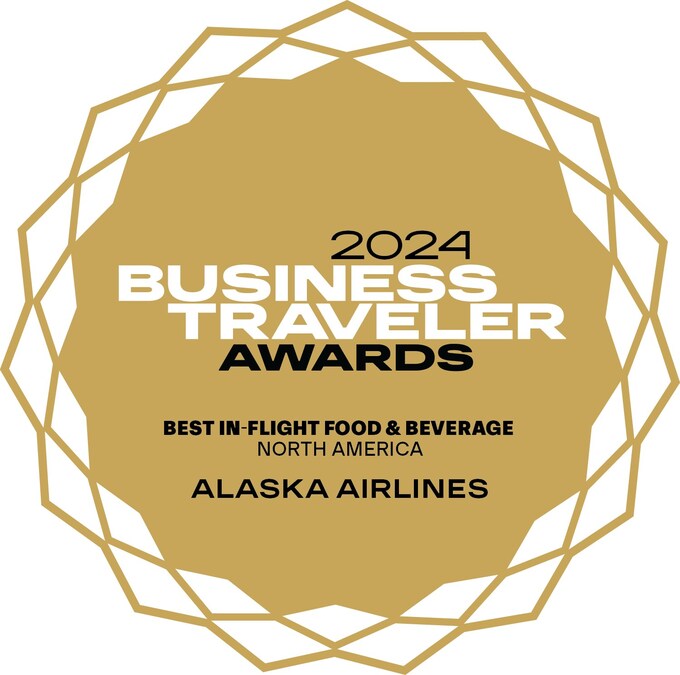 Alaska Airlines wins 2024 Business Traveler Award for Best Inflight Food &  Beverage