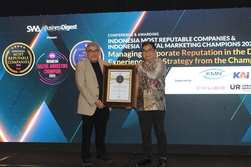 Berhasil Mengelola Reputasi, BRI Finance Sabet Penghargaan Indonesia Most Reputable Companies Champions 2024