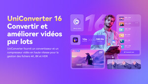 Wondershare UniConverter V16 améliore la production vidéo grâce à des fonctions IA avancées