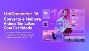 Wondershare UniConverter V16 aprimora a produção de vídeos com recursos avançados de IA