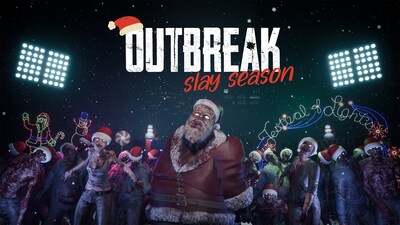 Outbreak: Slay Season está llena de diversión festiva, bromas de vacaciones y la cantidad justa de terror. Disponible del 4 de diciembre al 5 de enero únicamente. No te pierdas la oportunidad de dar un paseo en trineo en tus vacaciones en Zero Latency VR!