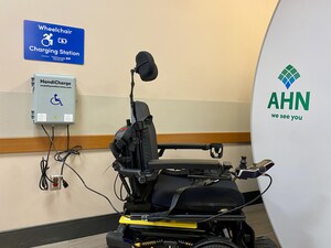 Highmark Wholecare empowers mobility across Western Pennsylvania with unique-to-the-region wheelchair charging stations at AHN facilities