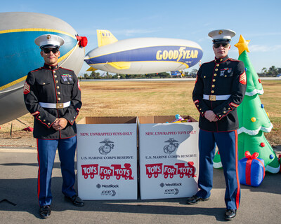 Toys for Tots at the California base