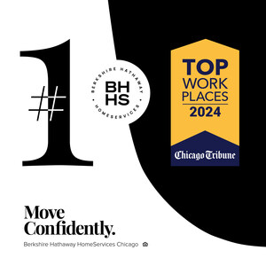 Berkshire Hathaway HomeServices Chicago Named No. 1 Top Workplace in Chicago by the Chicago Tribune for Third Consecutive Year