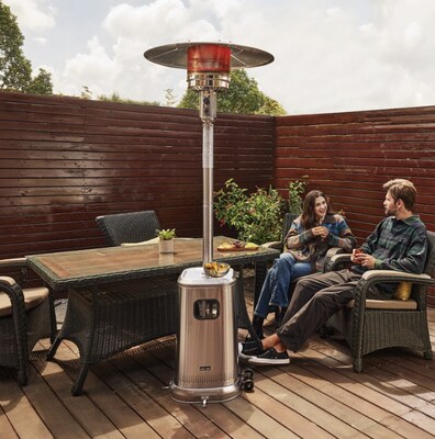 The East Oak Radiate distributes heat up to 20-feet.