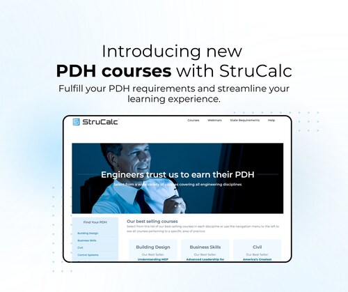 Introducing StruCalc's new PDH courses.