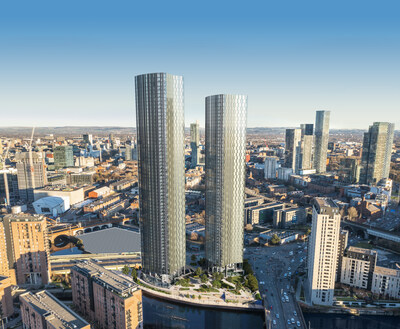 Starlight Investments acquires 60-storey residential development currently under construction in Manchester's Castlefield conservation area (Development rendering). (CNW Group/Starlight Investments)