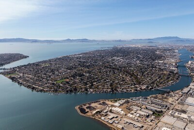 Aerial view of the City of Alameda