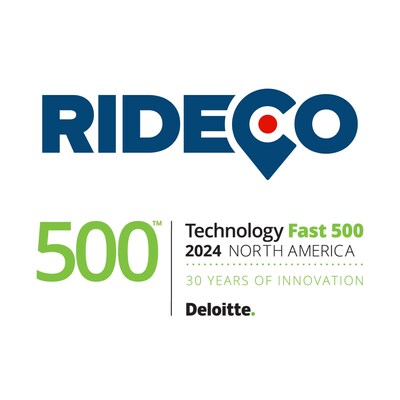 RideCo Ranked 95th Fastest-Growing Company in North America on the 2024 Deloitte Technology Fast 500™ (CNW Group/RideCo)