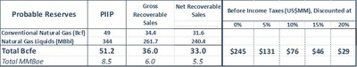 Lachowice Gas Project: Reserve Valuation (CNW Group/Horizon Petroleum Ltd.)