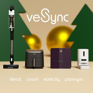 VeSync Releases 2024 Holiday Gift Guide Featuring COSORI, Levoit, Etekcity, and Pawsync Products Up to 50% Off