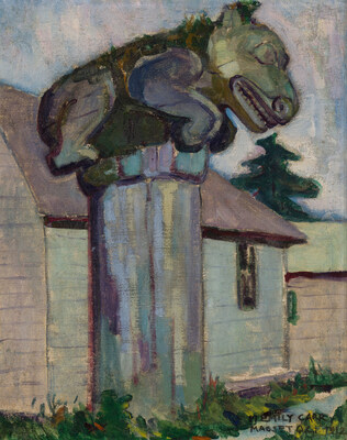 An Emily Carr painting originally purchased for $50 at a Hamptons barn sale, Masset, Q.C.I., achieved a final sale price of $349,250 at the Heffel auction. (CNW Group/Heffel Fine Art Auction House)