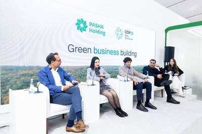 Green business building panel