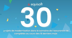 Equisoft a complété 30 projets de modernisation majeurs dans le domaine de l'assurance vie au cours des 18 derniers mois