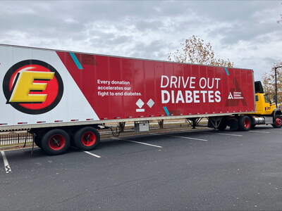 Estes Truck with American Diabetes Association Branded Wrap: "Drive Out Diabetes"