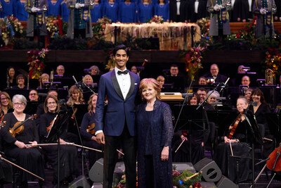 Michael Maliakel and Lesley Nicol in “Joy: Christmas with The Tabernacle Choir” © 2024 by Intellectual Reserve, Inc. All rights reserved.