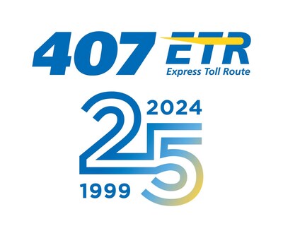 407 ETR 25th anniversary logo (CNW Group/407 ETR Concession Company Limited)