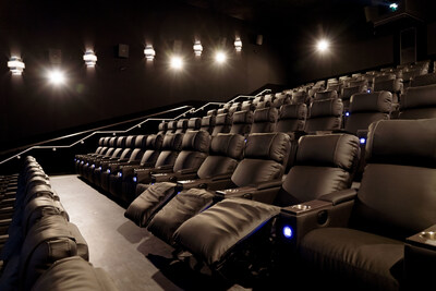 Interior of auditorium at Cinéma Cineplex Royalmount , photo credit: Bertrand Exertier (CNW Group/Cineplex)