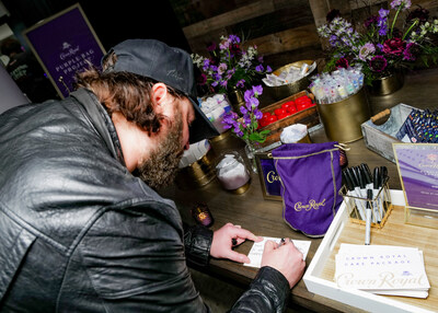 Nate Smith participated in the Crown Royal Purple Bag Project, an initiative designed in partnership with Packages From Home, which turns donated Crown Royal bags into care packages for the military overseas.