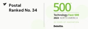 Postal Ranked Number 34 Fastest-Growing Company in North America on the 2024 Deloitte Technology Fast 500™