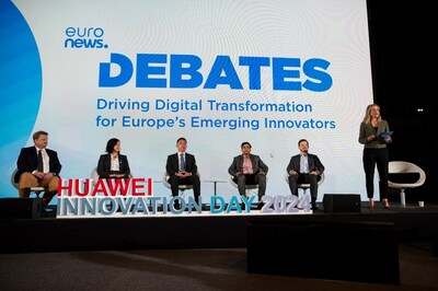 Table ronde sous le thème « Stimuler l’innovation numérique en Europe » (PRNewsfoto/Huawei Technologies Co., Ltd)