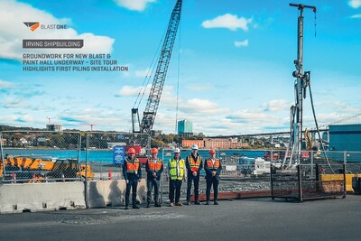 Site Visit: Installation of the first piling for the new Blast&Paint Hall