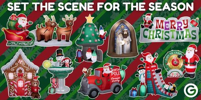 Celebrate the season in style with a delightful array of Airblown® Inflatable scenes available at Walmart.