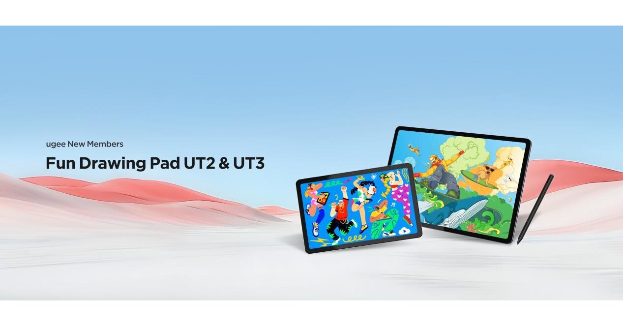 ugee Fun Drawing Pad UT2&UT3を発表：楽しさを触れるものに、そして 