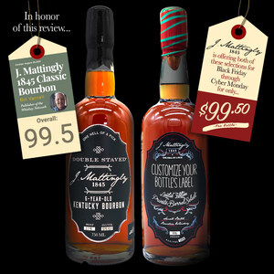 J. Mattingly 1845 Distillery Offers the Gift of Personalized Bourbon with Black Friday Pricing