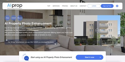 AI Property Photo Enhancement service 'AI-prop'. Visit our web https://ai-prop.com