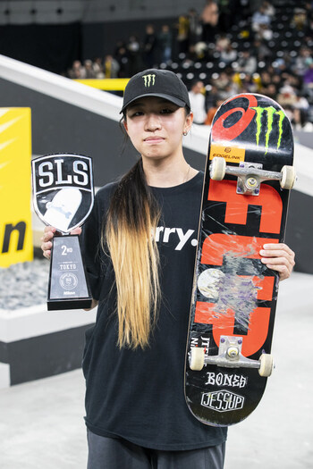 Monster Energy's Liz Akama Takes Second Place in Women’s Skateboard Street at Street League Skateboarding Tokyo 2024