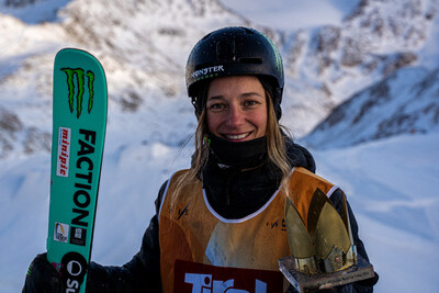 Monster Energy's Sarah Hoefflin Takes Third Place at the Stubai FIS Freeski Slopestyle World Cup in Austria
