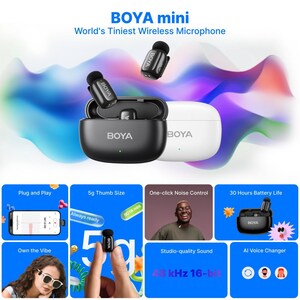 BOYA mini Launched: the World's Tiniest Wireless Microphone