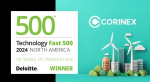 Corinex classificada como a 331ª empresa de crescimento mais rápido na América do Norte no Deloitte Technology Fast 500™ de 2024