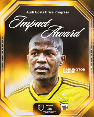 In honor of his dedication to fostering equity and inclusion and driving positive change in his community, Darlington Nagbe of the Columbus Crew has been named the recipient of the 2024 Audi Goals Drive Progress Impact Award.