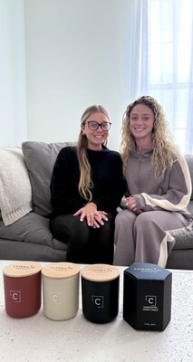 Conklin Candles co-founders Amanda Funicelli (left) and Jillian Conklin (right).