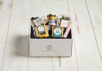 Landmark Creamery: Celebrating 10 years of cheesemaking artistry and affinage, this gift box features Landmark Creamery's carefully crafted small-batch artisan cheeses based on classic European styles and some new American originals.