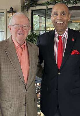 Ron Robins and UHLC Dean Leonard M. Baynes