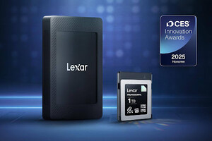 Lexar Professional DIAMOND CFexpress™ 4.0 Type B Card and SL500 Portable SSD with Magnetic Set Win CES 2025 Innovation Awards