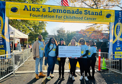 ACE Cash Express presented a $94,245 donation to Liz Scott, Co-Executive Director of Alex’s Lemonade Stand Foundation