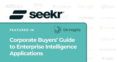 Seekr Joins AI Leaders Featured in GAI Insights' ‘Corporate Buyers’ Guide to Enterprise Intelligence Applications