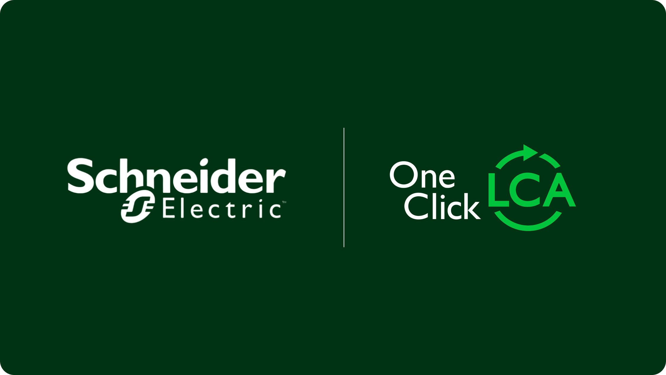 Schneider Electric advances environmental impact transparency in MEP by sharing product data through One Click LCA (PRNewsfoto/Schneider Electric)