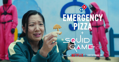 A medida que se acerca al estreno de la segunda temporada de la exitosa serie de Netflix, El juego del calamar, el 26 de diciembre, Domino's se activa en el modo El juego del calamar: The Experience para regalar pizza de emergencia gratis durante un año a los jugadores con las puntuaciones más bajas, justo a tiempo para cuando más la necesiten.