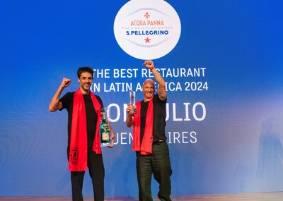 Don Julio in Buenos Aires is named The Best Restaurant in Latin America 2024, sponsored by S.Pellegrino & Acqua Panna, reclaiming the No.1 spot for the first time since 2020